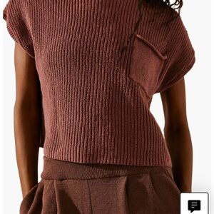 Free people Free-est Freya Short Sleeve Sweater & Pants Set